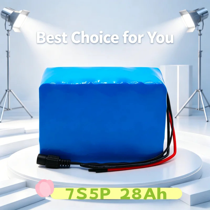 New 24V 28Ah Lithium Battery Pack for Electric Scooter Wheelchair Bag, 7S5P Rechargeable Batteries for 350W Mobility Device
New 24V 28Ah Lithium Battery Pack for Electric Scooter Wheelchair Bag, 7S5P Rechargeable Batteries for 350W Mobility Device