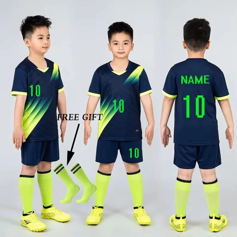 Boys Football Jersey Tracksuit Child Soccer Sports Uniforms Kids Play Ball Sportswear Kits Vest Children's Football Suit Socks
Boys Football Jersey Tracksuit Child Soccer Sports Uniforms Kids Play Ball Sportswear Kits Vest Children's Football Suit Socks