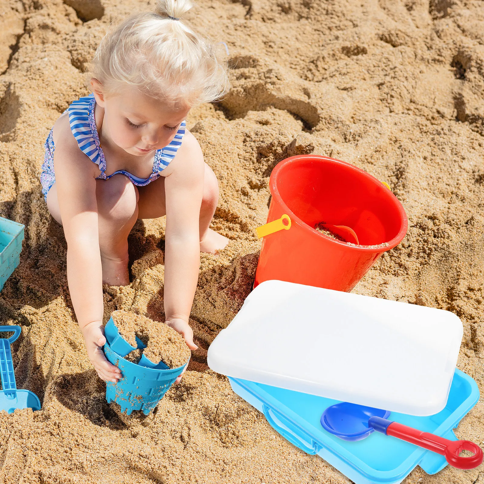Handheld Sandbox Large Capacity Portable Sand Tray Kids Storage Box Lid Outdoor Indoor Play Sand Tray Handheld Sandbox
Handheld Sandbox Large Capacity Portable Sand Tray Kids Storage Box Lid Outdoor Indoor Play Sand Tray Handheld Sandbox