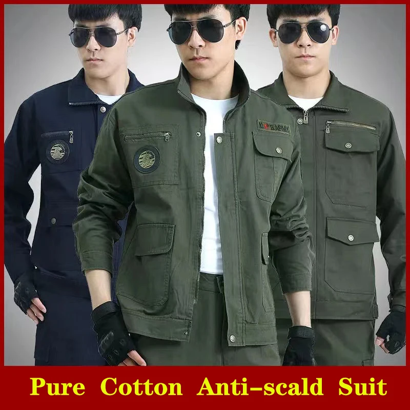 YIHAXUAN 2022 Cotton Overalls Suit Men's Spring And Autumn Wear-resistant Auto Repair Workers Camouflage Protective Clothing
YIHAXUAN 2022 Cotton Overalls Suit Men's Spring And Autumn Wear-resistant Auto Repair Workers Camouflage Protective Clothing