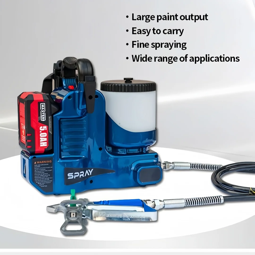 High-Pressure Airless Electric Latex Paint Sprayer For Makita 18V Spray Gun for Home/Interior Painting Portable High Atomization 
High-Pressure Airless Electric Latex Paint Sprayer For Makita 18V Spray Gun for Home/Interior Painting Portable High Atomization