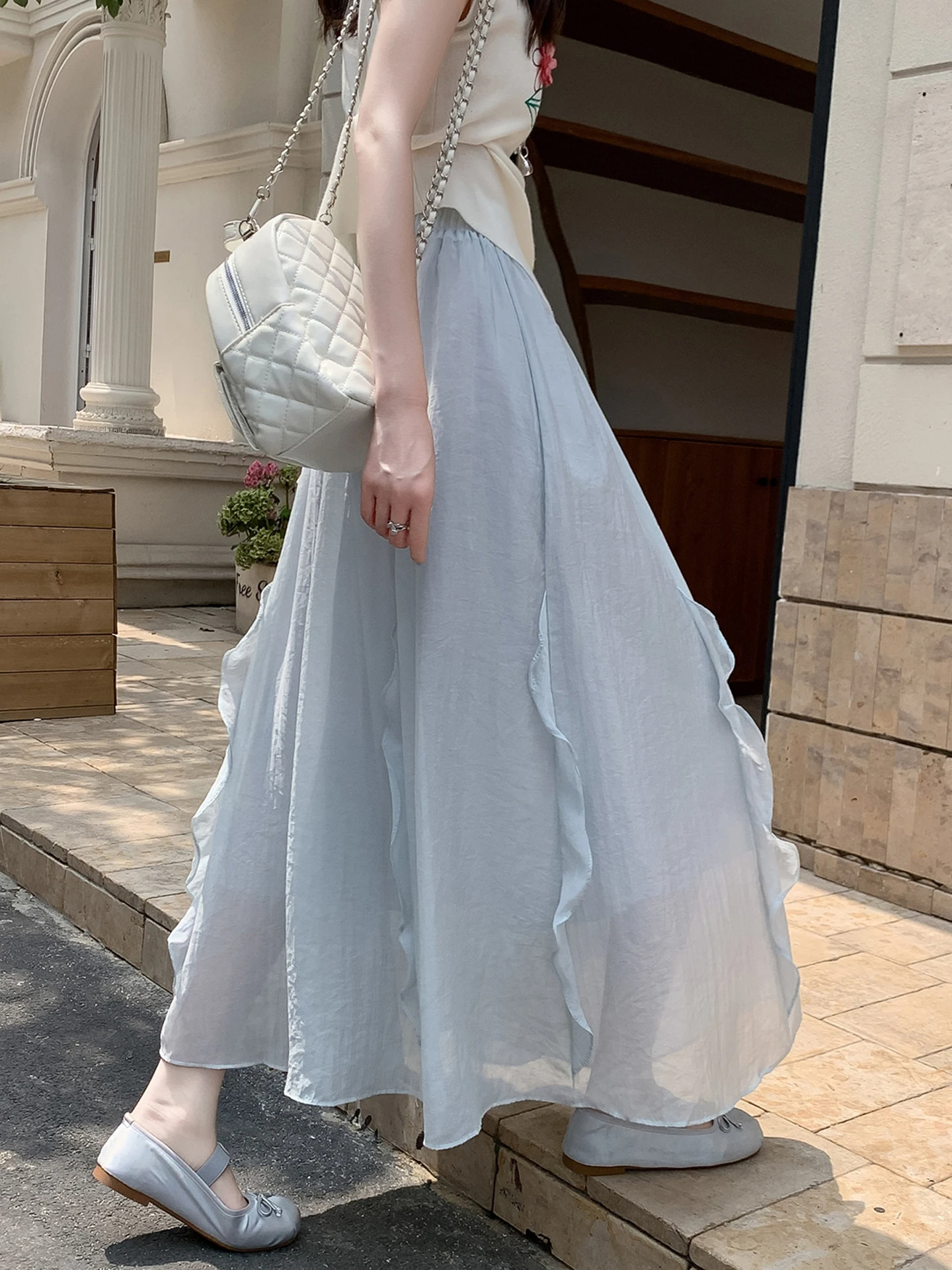Summer New Women's High Waist A-Line Midi Skirt Pleated Gored Hem Elastic Waist Korean Style Commute Polyester Fiber
Summer New Women's High Waist A-Line Midi Skirt Pleated Gored Hem Elastic Waist Korean Style Commute Polyester Fiber