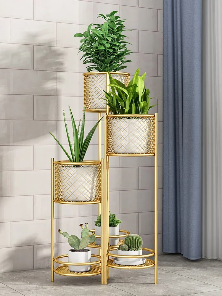 Light luxury multi-layer wrought iron flower stand, indoor living room, pothos flower shelf, balcony, succulent spider plant
Light luxury multi-layer wrought iron flower stand, indoor living room, pothos flower shelf, balcony, succulent spider plant