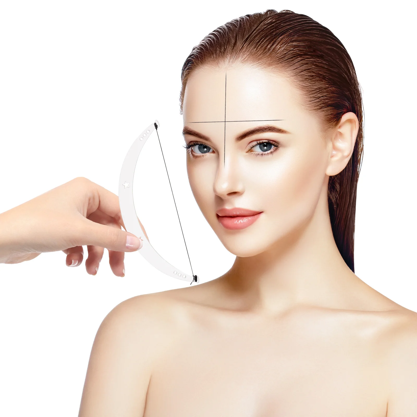 1Set Eyebrow Shape Positioning Ruler Durable Plastic Acrylic Measuring Tool Beauty Nose Bridge Ruler Makeup Assistance Eyebrow
1Set Eyebrow Shape Positioning Ruler Durable Plastic Acrylic Measuring Tool Beauty Nose Bridge Ruler Makeup Assistance Eyebrow