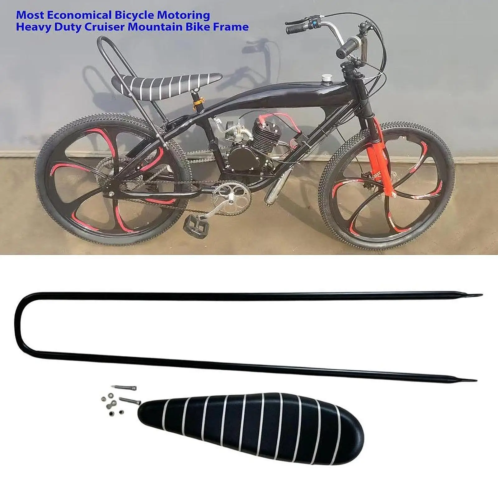 Sturdy Bike Seat Long Saddle Banana Design Black with Backrest for Mountain Road Bicycles and Accessory Upgrade
Sturdy Bike Seat Long Saddle Banana Design Black with Backrest for Mountain Road Bicycles and Accessory Upgrade
