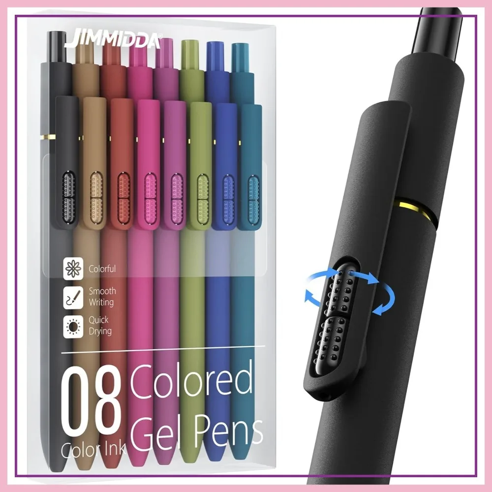 8 Vintage Colored Gel Pens, 0.7mm Smooth Writing, Quick Dry Retractable, for Journaling
8 Vintage Colored Gel Pens, 0.7mm Smooth Writing, Quick Dry Retractable, for Journaling