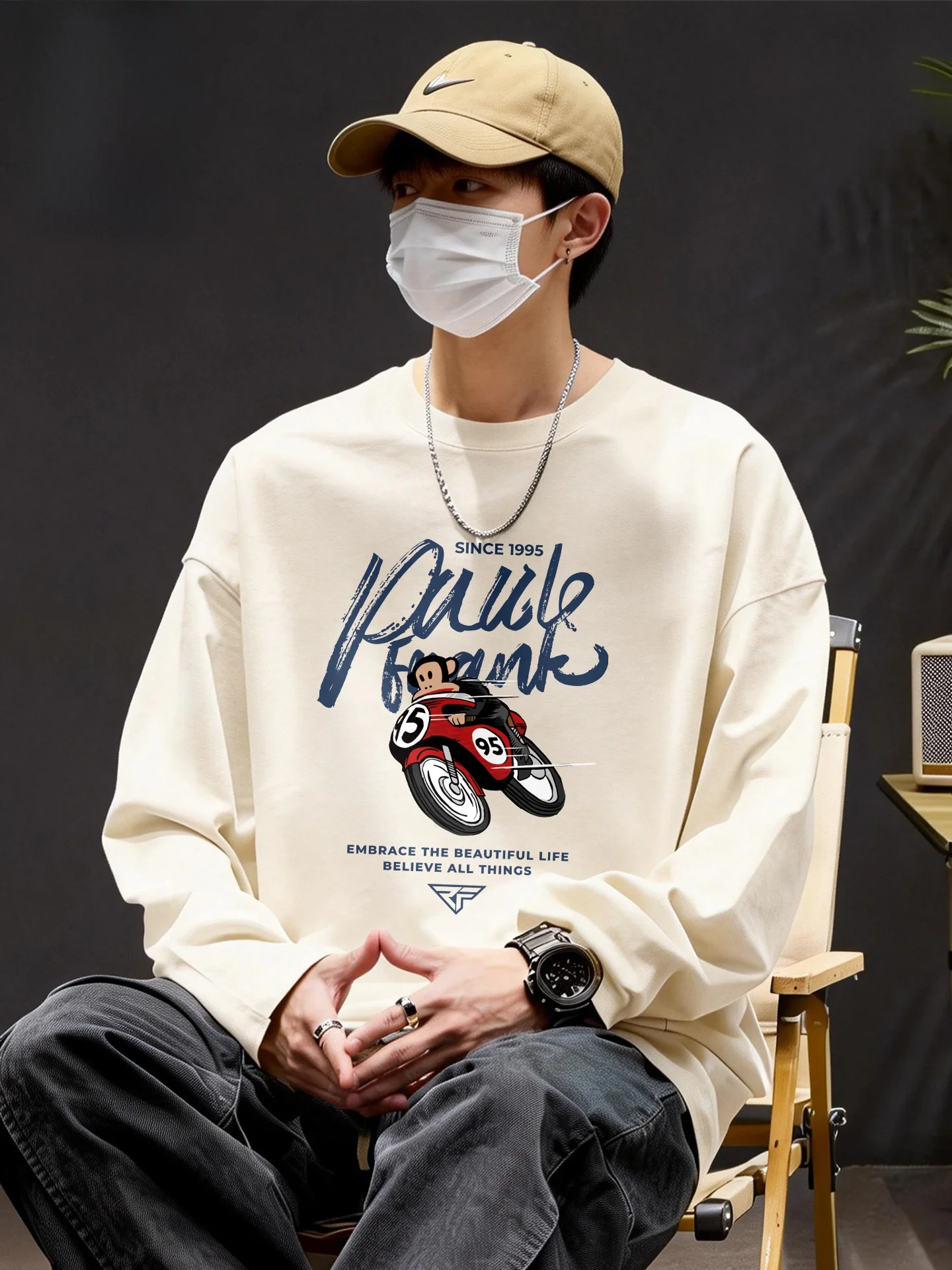 Подростковая хлопковая футболка с длинным рукавом и принтом, мужская весенняя дышащая влагопоглощающая футболка с круглым вырезом, повседневный пуловер
Подростковая хлопковая футболка с длинным рукавом и принтом, мужская весенняя дышащая влагопоглощающая футболка с круглым вырезом, повседневный пуловер