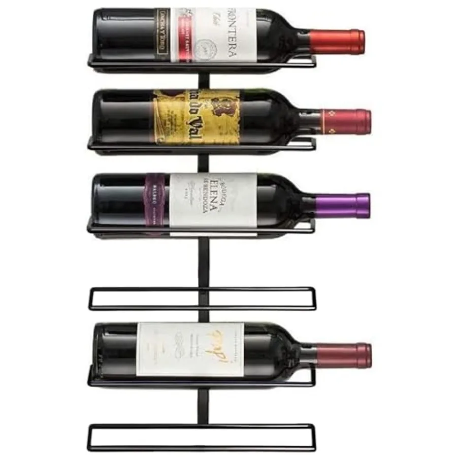 Wall Mount Wine Rack Holds 6 Bottles Black Metal Wine Bottle Holder for Wall, Modern Wine Rack for Home Bar, Kitchen
Wall Mount Wine Rack Holds 6 Bottles Black Metal Wine Bottle Holder for Wall, Modern Wine Rack for Home Bar, Kitchen
