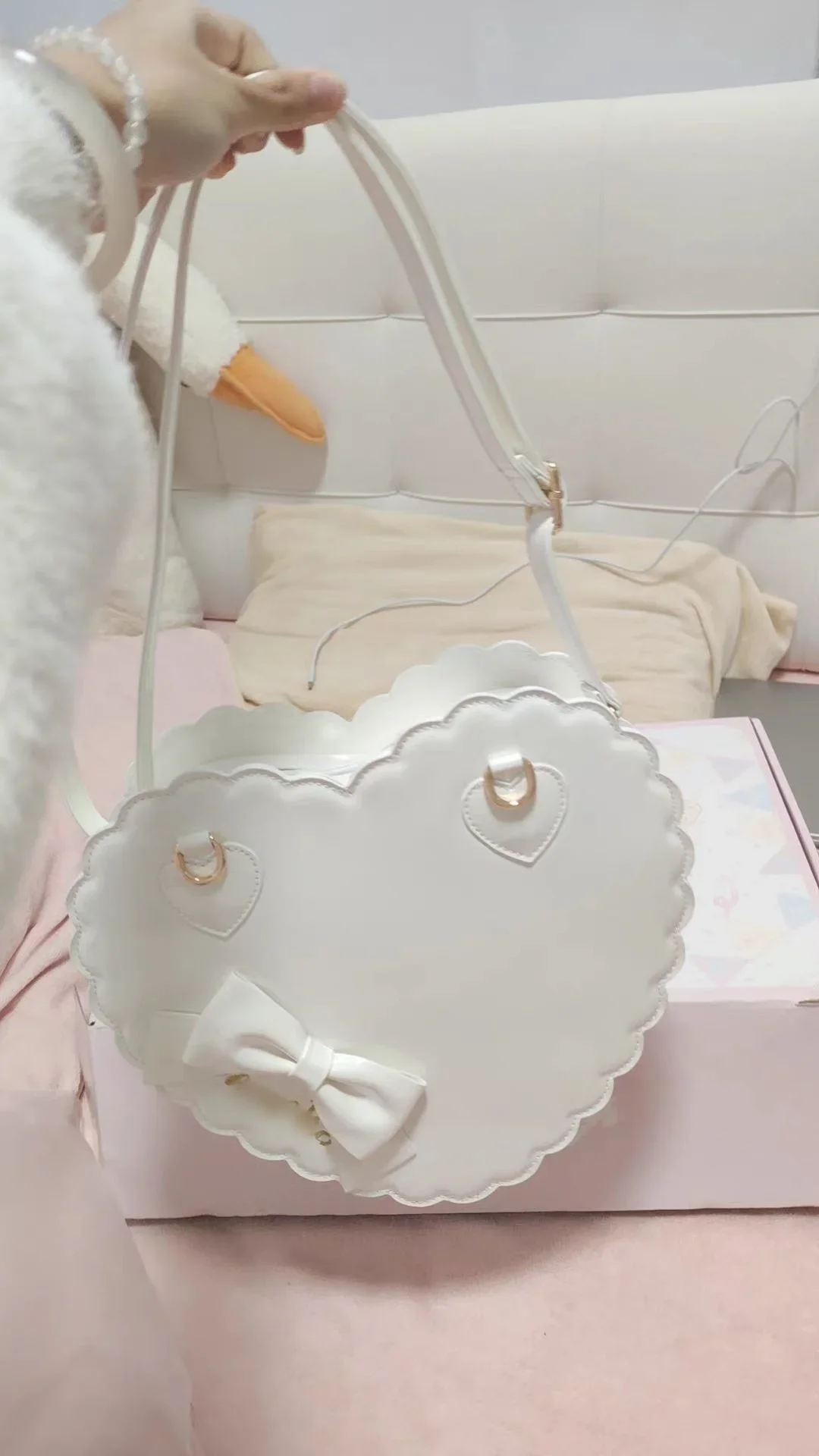 JIAERDI Lolita Heart Pink Handbag Women New Sweet Cute Bow Leather Crossbody Bags Ladies Japanese Kawaii Shoulder Bags Aesthetic
JIAERDI Lolita Heart Pink Handbag Women New Sweet Cute Bow Leather Crossbody Bags Ladies Japanese Kawaii Shoulder Bags Aesthetic