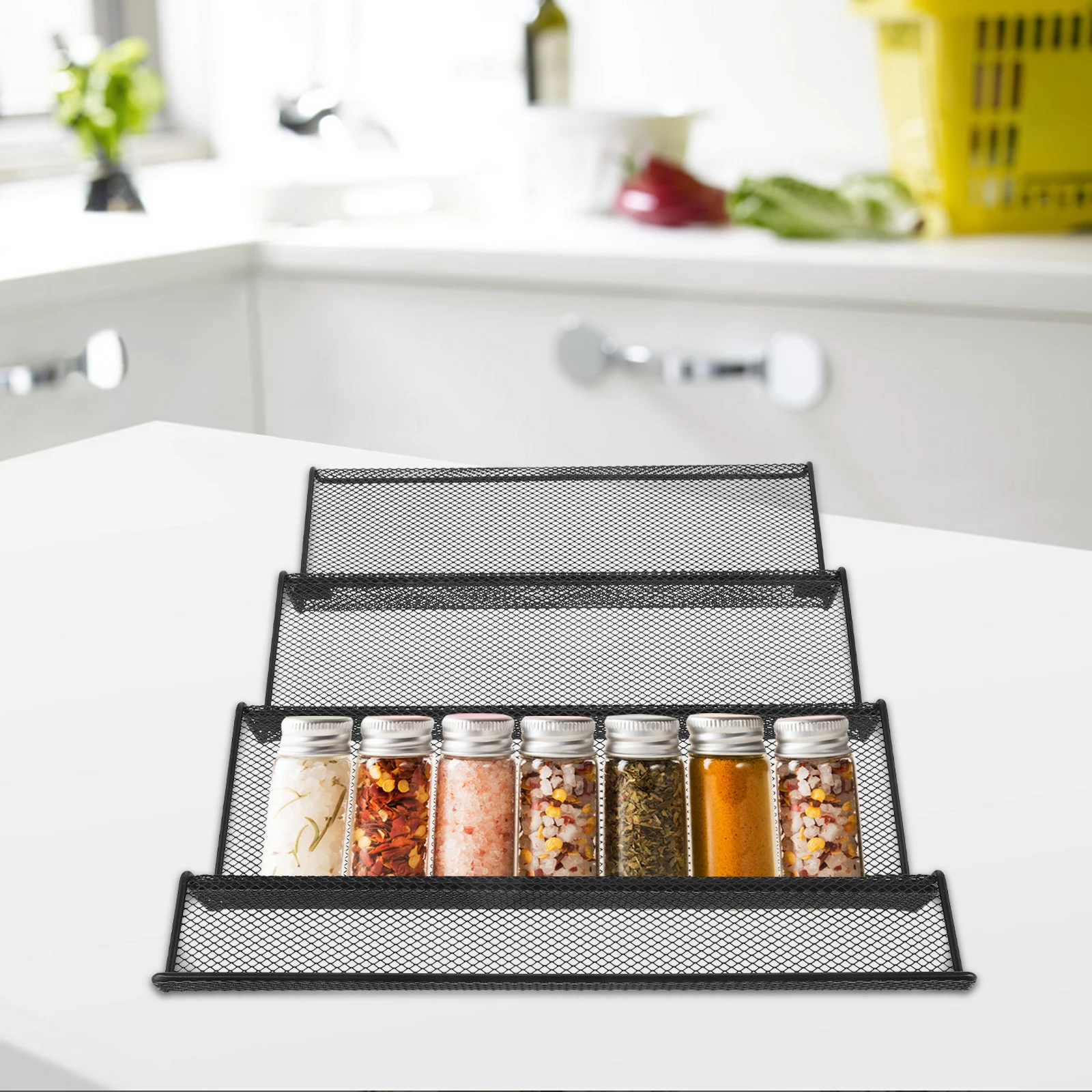 Spice Rack Organizer for Drawer Insert Spices Jar Holder Seasoning Cabinet Storage Shelf Metal Kitchen
Spice Rack Organizer for Drawer Insert Spices Jar Holder Seasoning Cabinet Storage Shelf Metal Kitchen