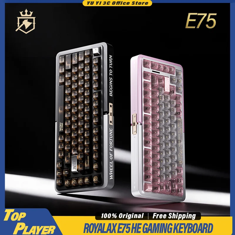Royalaxe E75 HE Gaming Keyboard Hall Effect Switch Support 0.001mm RT Dynamic RGB DKS SOCD MT TGL Aluminum Shell 8K Polling Rate
Royalaxe E75 HE Gaming Keyboard Hall Effect Switch Support 0.001mm RT Dynamic RGB DKS SOCD MT TGL Aluminum Shell 8K Polling Rate