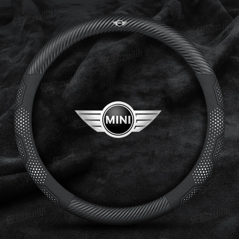 Car Carbon Fiber AntiSlip Steering Wheel Cover For BMW MINI JWC R54 R55 R56 R60 F54 F55 F56 F57 John Cooper S Clubman Countryman
Car Carbon Fiber AntiSlip Steering Wheel Cover For BMW MINI JWC R54 R55 R56 R60 F54 F55 F56 F57 John Cooper S Clubman Countryman