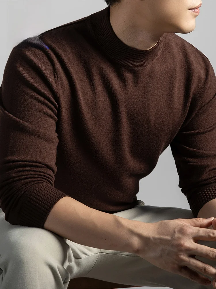 Romon Fashionable Long Sleeve round Neck Casual Color Knitwear for Men Autumn Winter Half High Collar Versatile Base Layer
Romon Fashionable Long Sleeve round Neck Casual Color Knitwear for Men Autumn Winter Half High Collar Versatile Base Layer