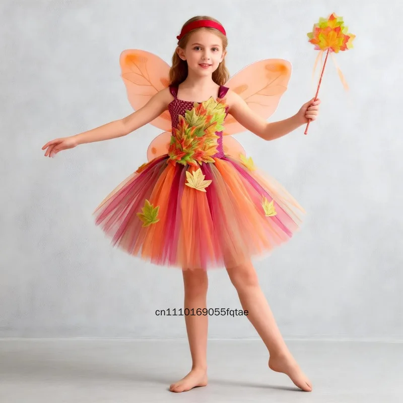Fairy Costume For Girl Forest Woodland Autumn Fairy Tutu Dress Maple Leaves Tulle Princess Dress Up Halloween Thanksgiving Party
Fairy Costume For Girl Forest Woodland Autumn Fairy Tutu Dress Maple Leaves Tulle Princess Dress Up Halloween Thanksgiving Party