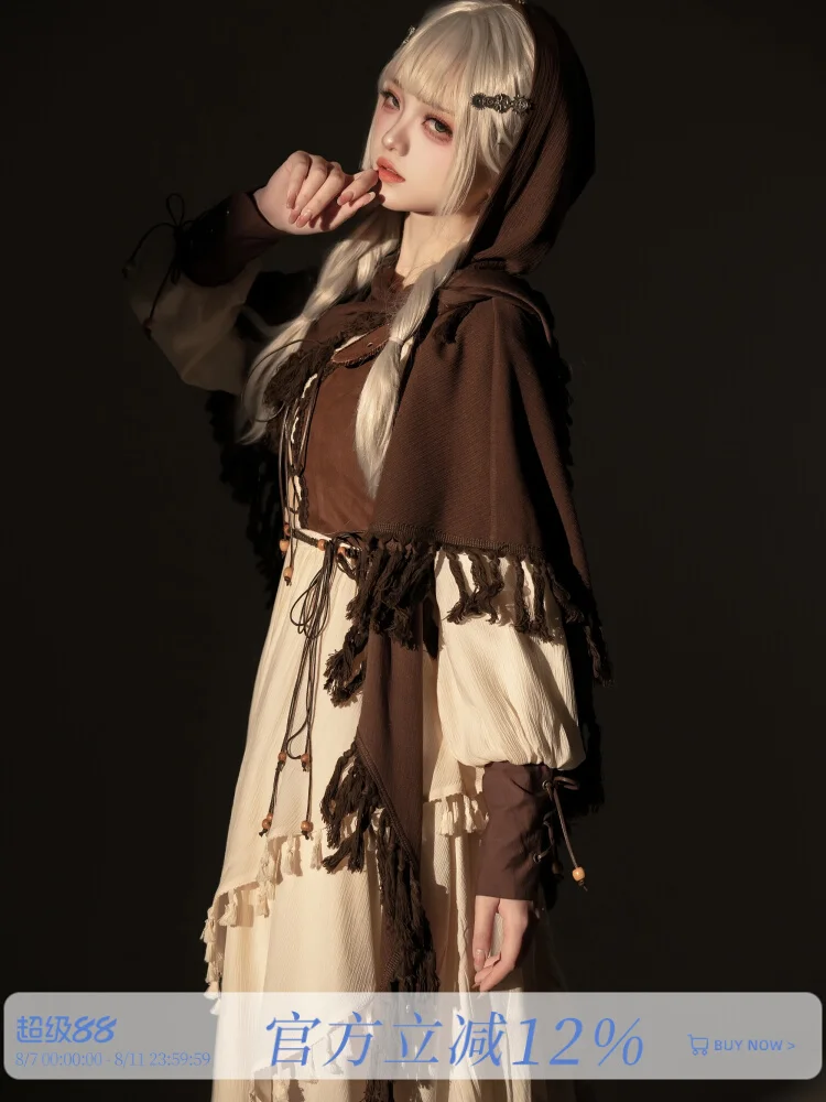 New Witch Lolita Wander Waste Soil Wind Long Sleeves Dress Cloak Suit Fiesta Carnival Halloween Cos Cosplay
New Witch Lolita Wander Waste Soil Wind Long Sleeves Dress Cloak Suit Fiesta Carnival Halloween Cos Cosplay