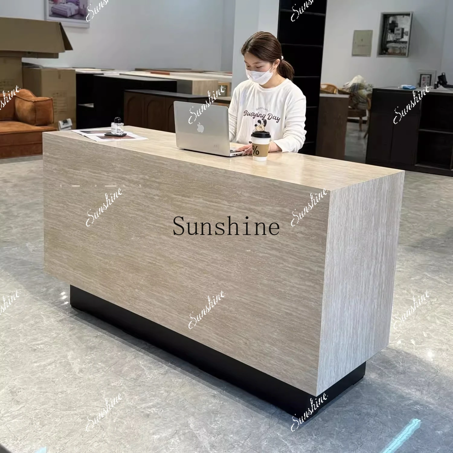 Clothing store cashier simple bar counter paint beauty salon company reception store FT
Clothing store cashier simple bar counter paint beauty salon company reception store FT