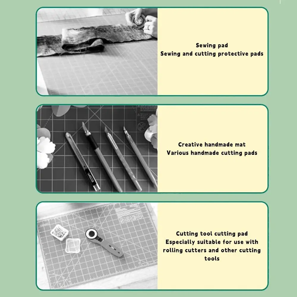 PVC Folding Cutting Pad Folding Manual DIY Crafts Workbench Patchwork Cut Pad A3-A4/A4-A5 Size Switching Cutting Mat DIY Crafts
PVC Folding Cutting Pad Folding Manual DIY Crafts Workbench Patchwork Cut Pad A3-A4/A4-A5 Size Switching Cutting Mat DIY Crafts