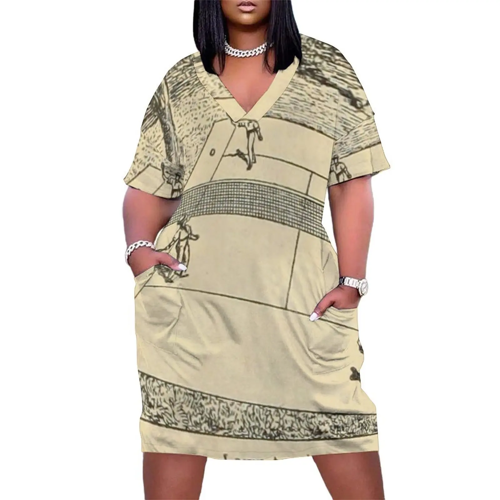 Lawn Tennis Vintage Drawing Loose Pocket Dress party dresses women women's evening dress 2025 wedding dresses for parties
Lawn Tennis Vintage Drawing Loose Pocket Dress party dresses women women's evening dress 2025 wedding dresses for parties