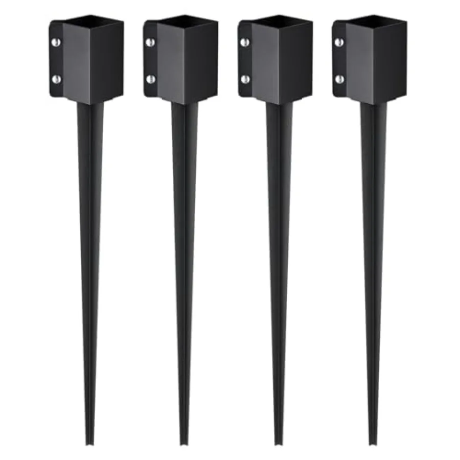 Fence Post Anchor, -Pack Ground Spike, OD 3.53.5 ID,Durable Metal, Black Powder Fish, Ideal for Mailbo, Deck, and Garden Railgs
Fence Post Anchor, -Pack Ground Spike, OD 3.53.5 ID,Durable Metal, Black Powder Fish, Ideal for Mailbo, Deck, and Garden Railgs