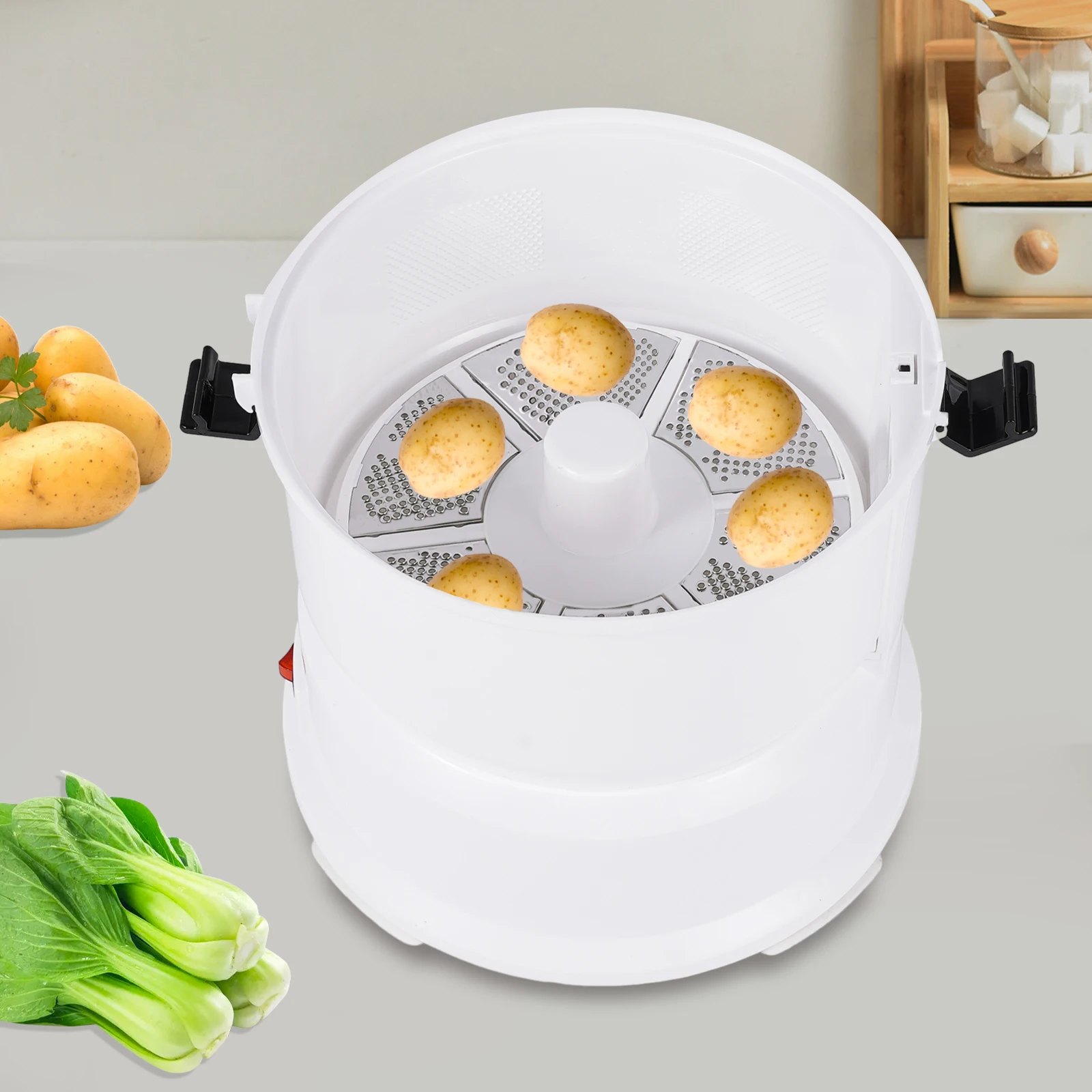 85w Electric Potato Peeler Machine Automatic Potato Peeler Household 2-in-1 Spinner Vegetable Drying Machine
85w Electric Potato Peeler Machine Automatic Potato Peeler Household 2-in-1 Spinner Vegetable Drying Machine