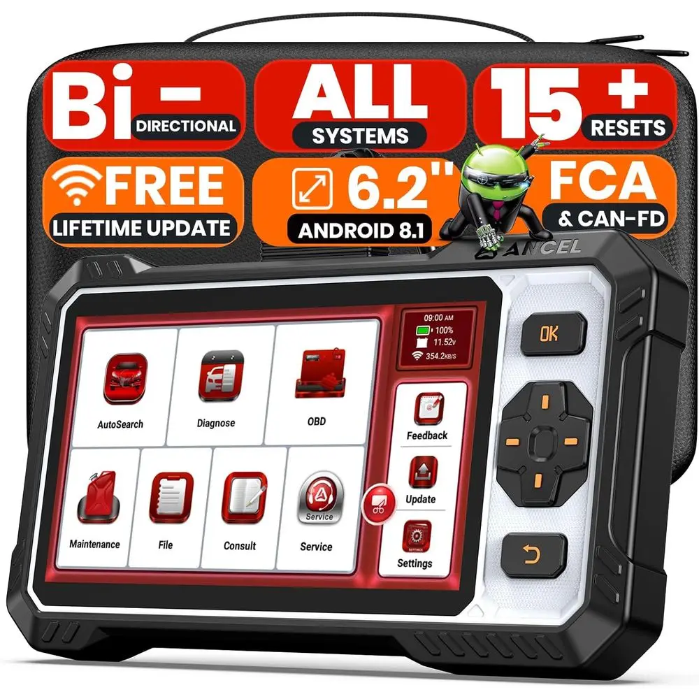 FX6100 Bidirectional 2 Scanner, All System Car Diagnostic Scanner with Active Test,15+ Reset, EPB/BMS/ABS Bleeding/SAS/D-PF Rese
FX6100 Bidirectional 2 Scanner, All System Car Diagnostic Scanner with Active Test,15+ Reset, EPB/BMS/ABS Bleeding/SAS/D-PF Rese