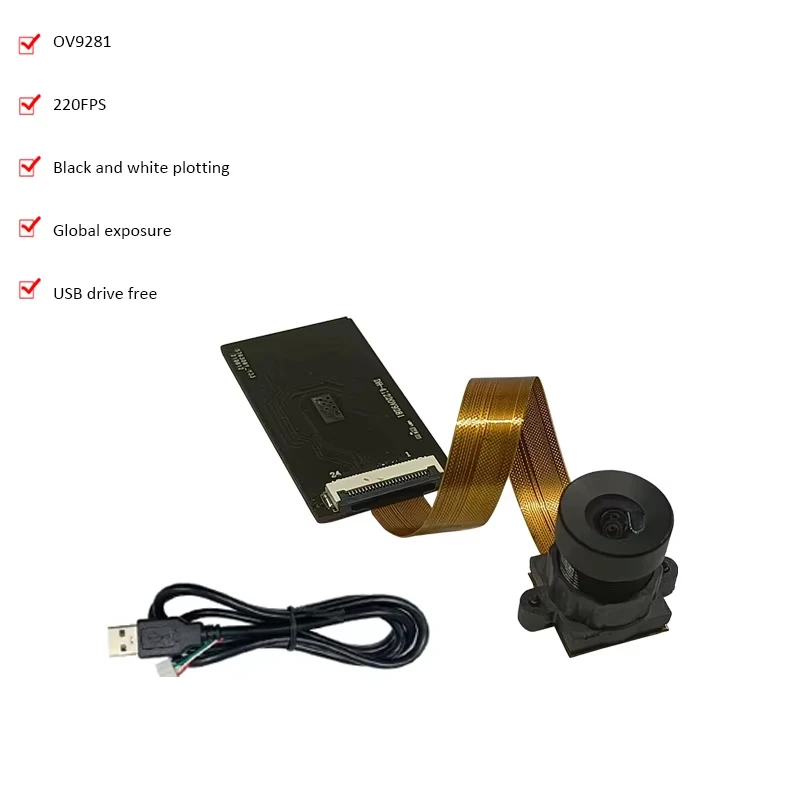 1 МП HD 1080 x 720 CMOS Plug-and-Play OV9281 FF 67,4 ° USB-модуль камеры с глобальным затвором, черно-белый, 220 кадров в секунду
1 МП HD 1080 x 720 CMOS Plug-and-Play OV9281 FF 67,4 ° USB-модуль камеры с глобальным затвором, черно-белый, 220 кадров в секунду