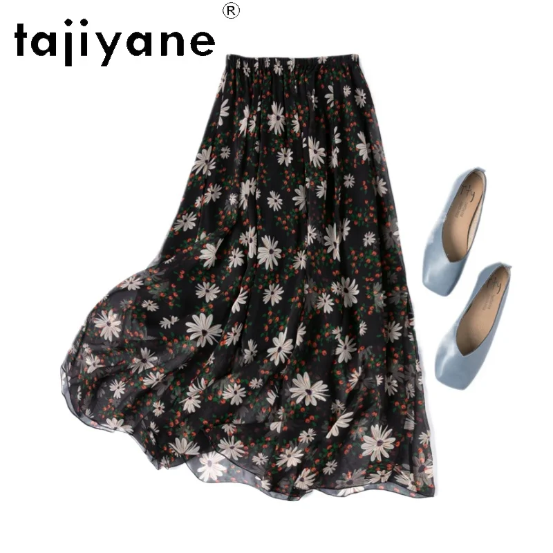 TAJIYANE 100% Mulberry Silk Skirt High Quality Long Skirts Summer Printed Beach Skirt Woman Clothing 2025 Faldas Para Mujeres
TAJIYANE 100% Mulberry Silk Skirt High Quality Long Skirts Summer Printed Beach Skirt Woman Clothing 2025 Faldas Para Mujeres