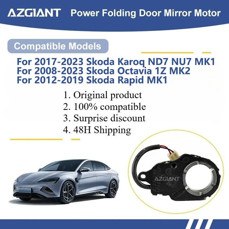 AZGIANT For Skoda Karoq ND7 NU7 MK1/Octavia 1Z MK2/Rapid MK1 Car Wing Mirror Authentic Folding Motor Power Assembly Parking
AZGIANT For Skoda Karoq ND7 NU7 MK1/Octavia 1Z MK2/Rapid MK1 Car Wing Mirror Authentic Folding Motor Power Assembly Parking