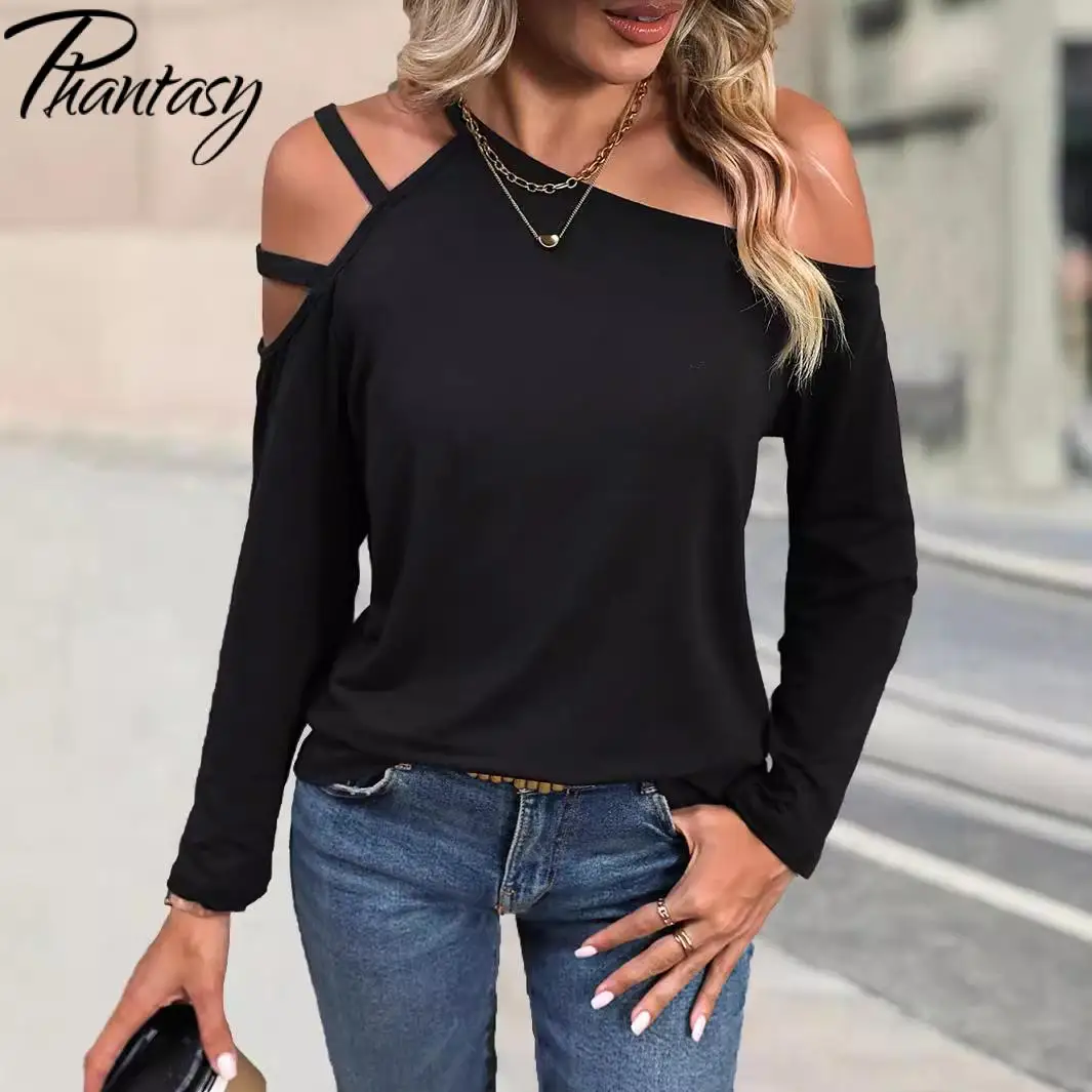 Phantasy Y2k Fashion Pure Color Top Women's Long Sleeve Top Off The Shoulder Sexy Casual Slim Skinny Women's Clothing 2025
Phantasy Y2k Fashion Pure Color Top Women's Long Sleeve Top Off The Shoulder Sexy Casual Slim Skinny Women's Clothing 2025
