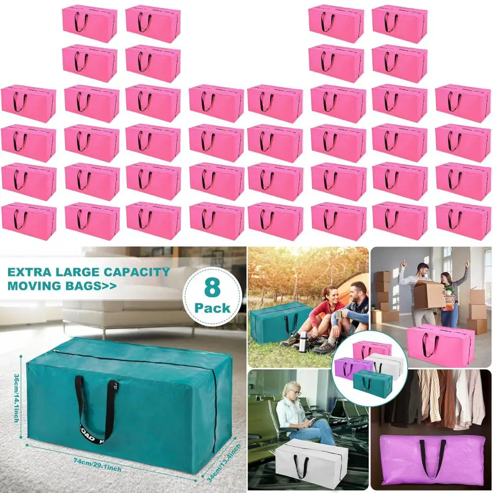 Extra Large Heavy-Duty Storage Bags - 20 Pack with Zipper & Reinforced Handles | 29x14x13 Inch Totes for Moving, Clothing, Shoes
Extra Large Heavy-Duty Storage Bags - 20 Pack with Zipper & Reinforced Handles | 29x14x13 Inch Totes for Moving, Clothing, Shoes