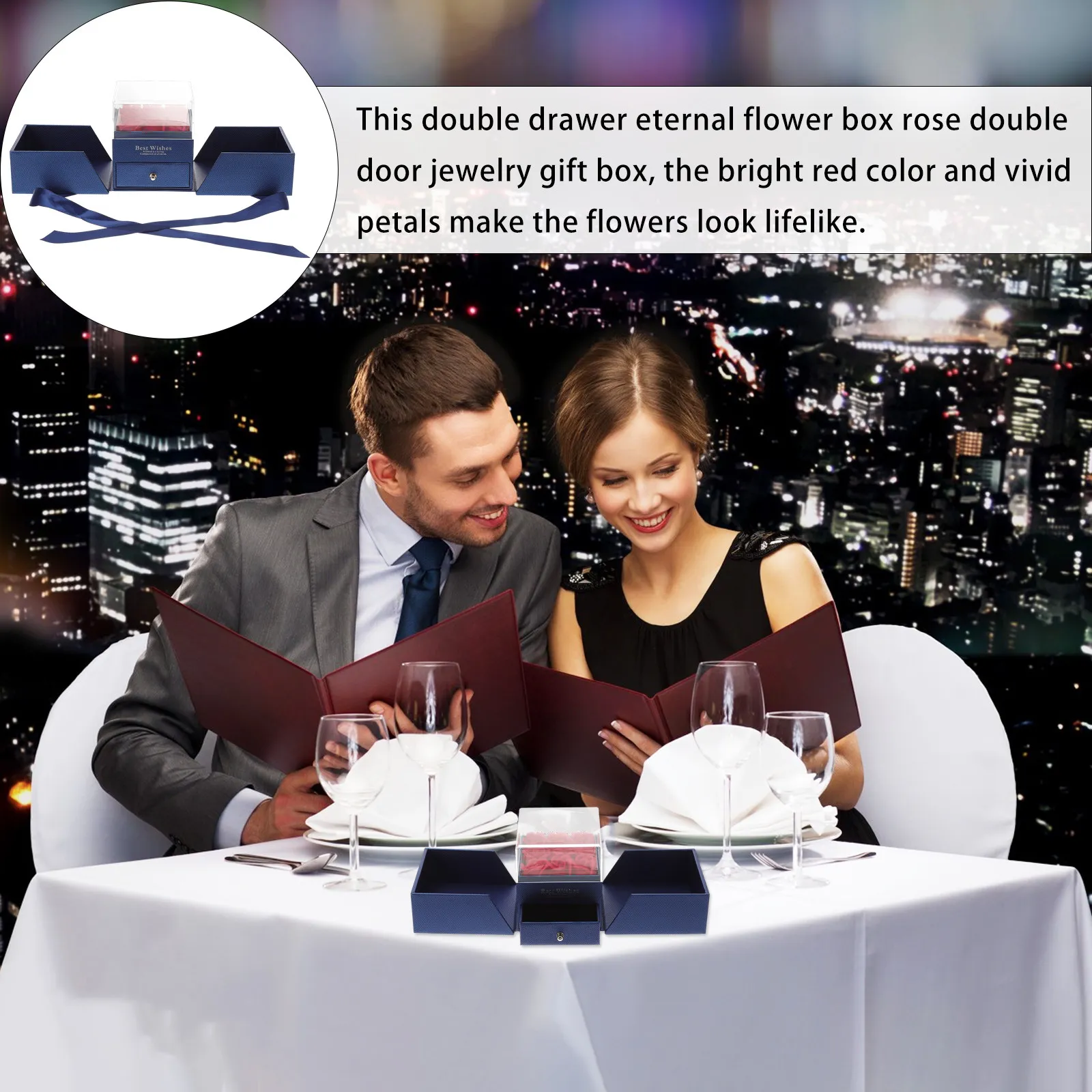 1Pcs Double Layer Eternal Flower Jewelry Box Premium Red Petal Look Ring Earring Necklace Bracelet Storage Display Gift Packing
1Pcs Double Layer Eternal Flower Jewelry Box Premium Red Petal Look Ring Earring Necklace Bracelet Storage Display Gift Packing