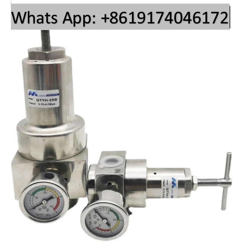 304/316 stainless steel high-pressure regulating valve SR/SFR/QTYH-08/15/25/40 filter pressure reducing valve 4MPA
304/316 stainless steel high-pressure regulating valve SR/SFR/QTYH-08/15/25/40 filter pressure reducing valve 4MPA
