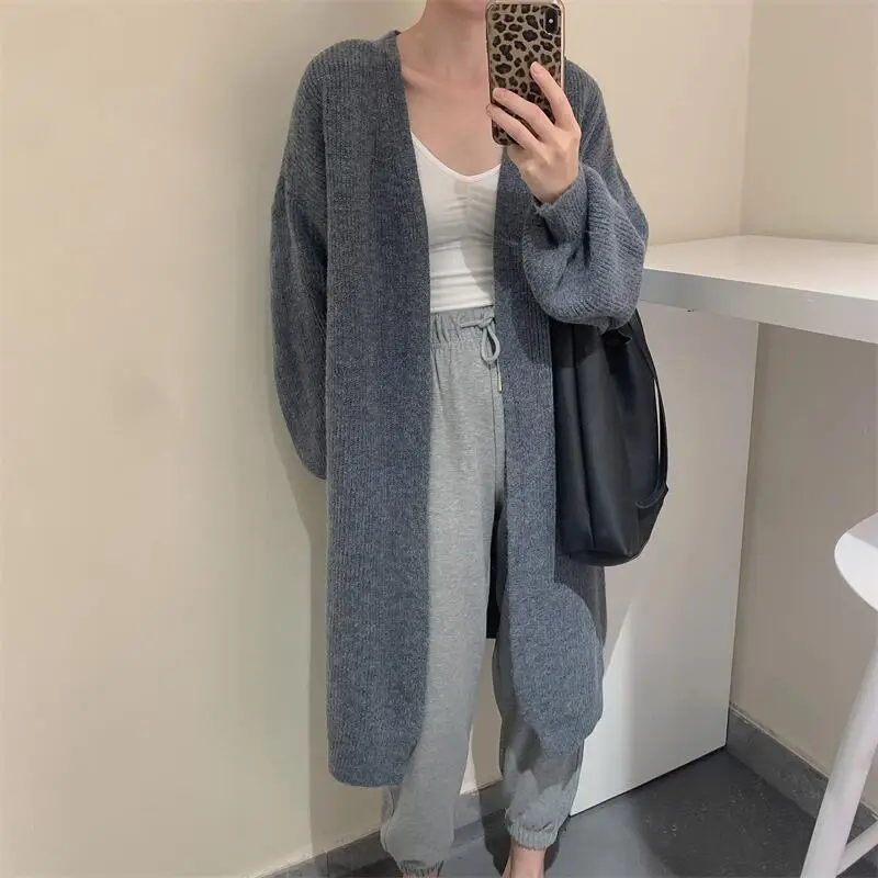 Winter Clothes Women Cardigan Loose Femme Bat Sleeve Long Coat Thickness Warm Knitted Sweater Outwear
Winter Clothes Women Cardigan Loose Femme Bat Sleeve Long Coat Thickness Warm Knitted Sweater Outwear
