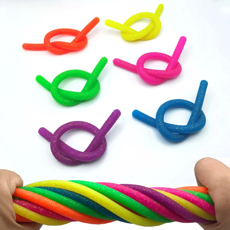10/20/30/50pcs stpr soft rubber noodle elastic rope color visual sensory decompression DIY decompression tension noodle toy
10/20/30/50pcs stpr soft rubber noodle elastic rope color visual sensory decompression DIY decompression tension noodle toy