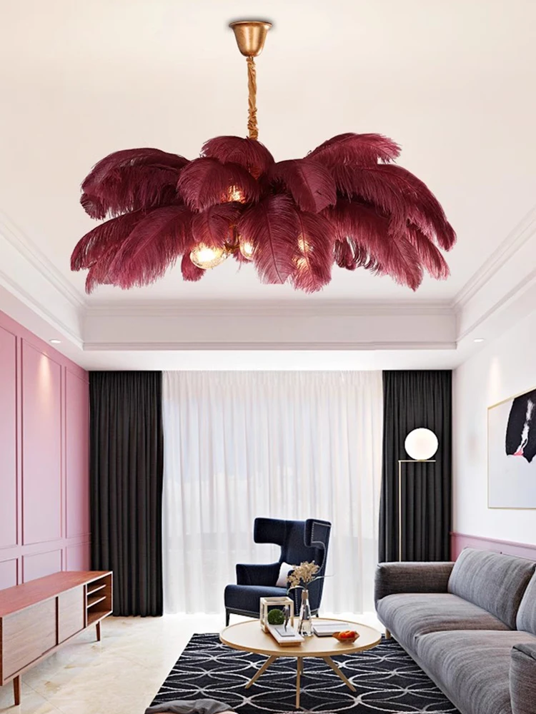 Nordic Ostrich Feather Lamp Living Room Led Pendant Light Room Decoration Bedroom Hanging Lamps Indoor Chandelier Lustre Fixture
Nordic Ostrich Feather Lamp Living Room Led Pendant Light Room Decoration Bedroom Hanging Lamps Indoor Chandelier Lustre Fixture