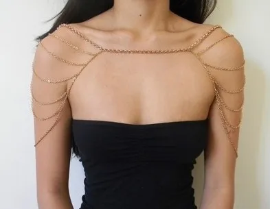 Wholesale, shoulder chain, metal, multi-layer, body chain, European and American jewelry wholesale SL
Wholesale, shoulder chain, metal, multi-layer, body chain, European and American jewelry wholesale SL