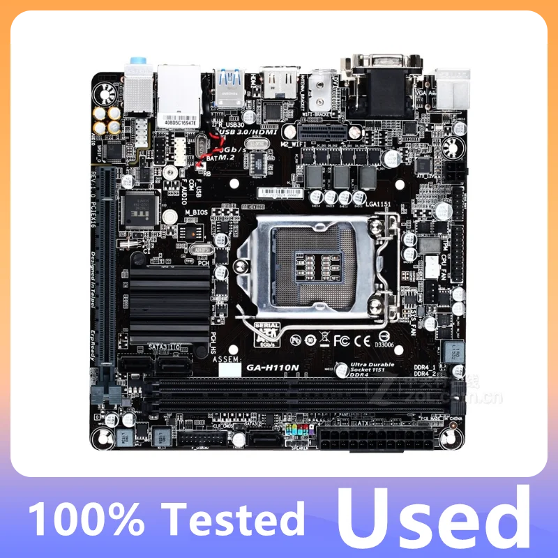 100% Testing Work H110n Mini Itx Board Type 17 × 17cm Desktop Motherboard 32gb Lga 1151 Pci-e 3.0
100% Testing Work H110n Mini Itx Board Type 17 × 17cm Desktop Motherboard 32gb Lga 1151 Pci-e 3.0