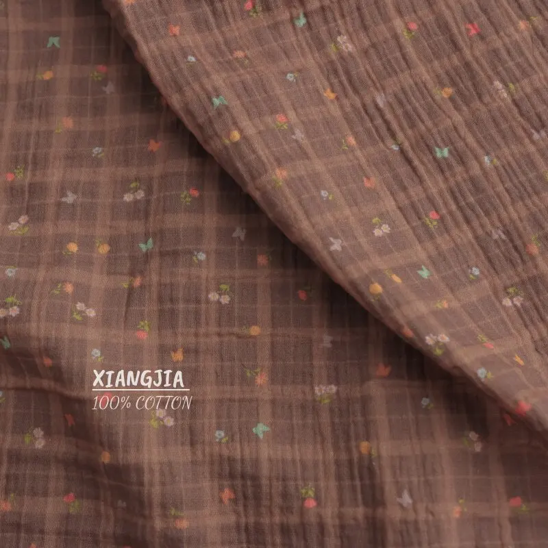 500X135cm Coffee Floral Butterfly 2.0 Pure Cotton Double-layer Crepe Yarn, Maternal And Infant Grade A Saliva Towel, Hair Band,
500X135cm Coffee Floral Butterfly 2.0 Pure Cotton Double-layer Crepe Yarn, Maternal And Infant Grade A Saliva Towel, Hair Band,