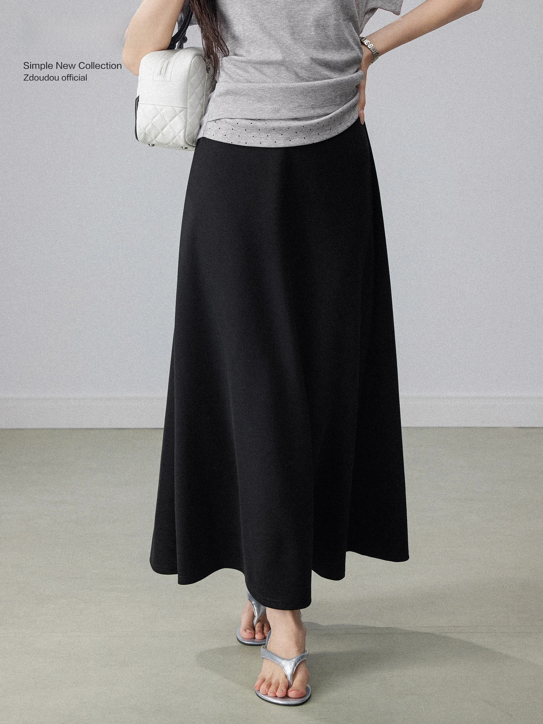 Black High Waist A-Line Midi Skirt Women's Summer 2026 New Loose Slimming Drapey Half-length Umbrella Skirt Elegant Fashion
Black High Waist A-Line Midi Skirt Women's Summer 2026 New Loose Slimming Drapey Half-length Umbrella Skirt Elegant Fashion