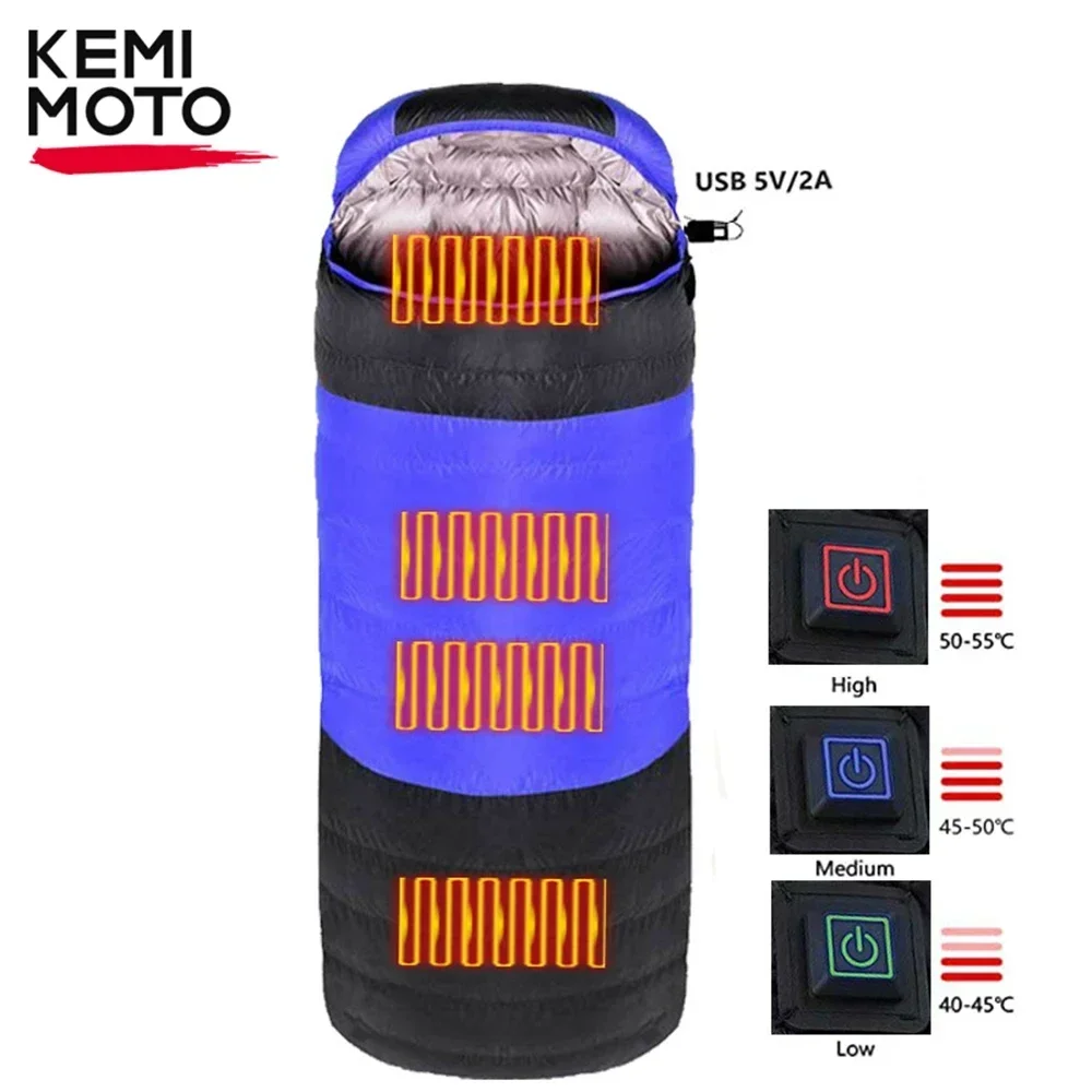 Heated Sleeping Bag For Adults USB Powered Heating Pad Waterproof Camping Warm Sleeping Bag With 3-Level Temperature Storage Bag
Heated Sleeping Bag For Adults USB Powered Heating Pad Waterproof Camping Warm Sleeping Bag With 3-Level Temperature Storage Bag
