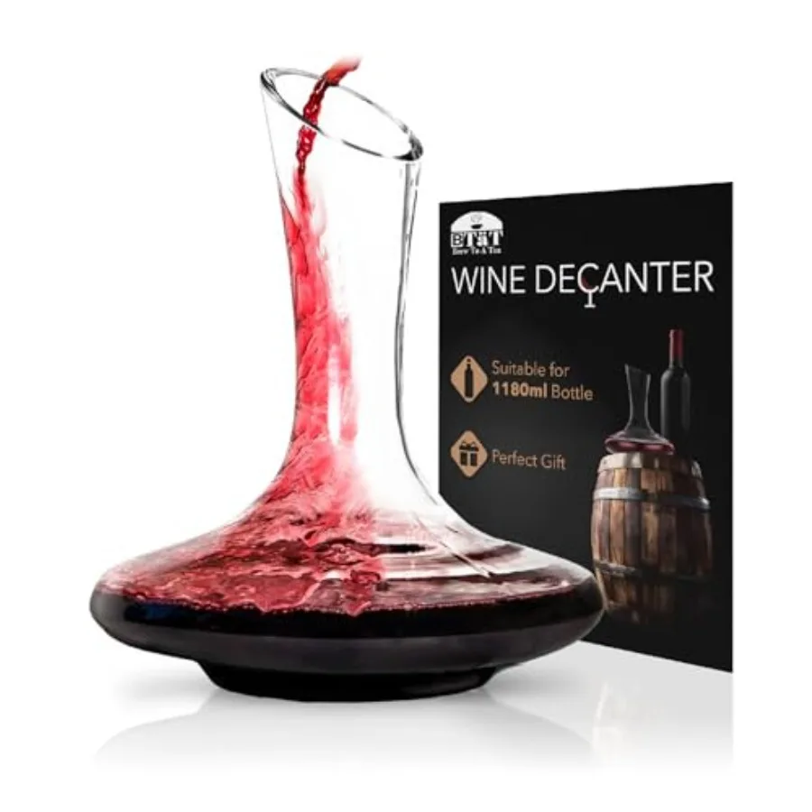 BTaT- Wine Decanter, 40 oz, Small, Wine Decanters and Carafes for Gifts
BTaT- Wine Decanter, 40 oz, Small, Wine Decanters and Carafes for Gifts