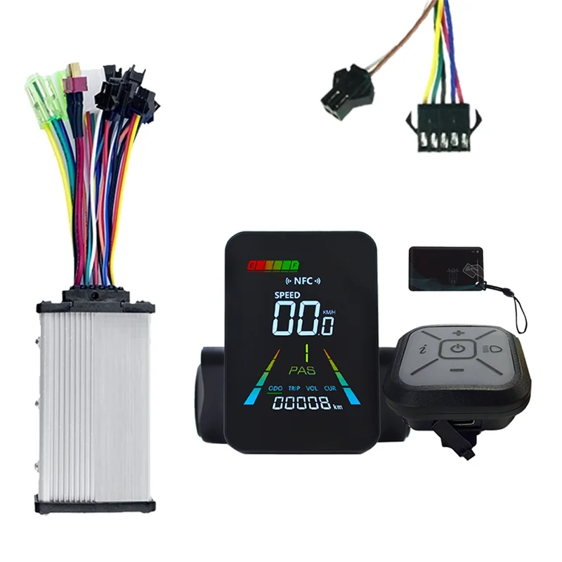 Electric Scooter NFC LCD Display E-Bike NFC Color Speedometer 24V/36V/48V/60V UART+ 36V/48V 350W Controller SM5+ 2PIN Interface
Electric Scooter NFC LCD Display E-Bike NFC Color Speedometer 24V/36V/48V/60V UART+ 36V/48V 350W Controller SM5+ 2PIN Interface