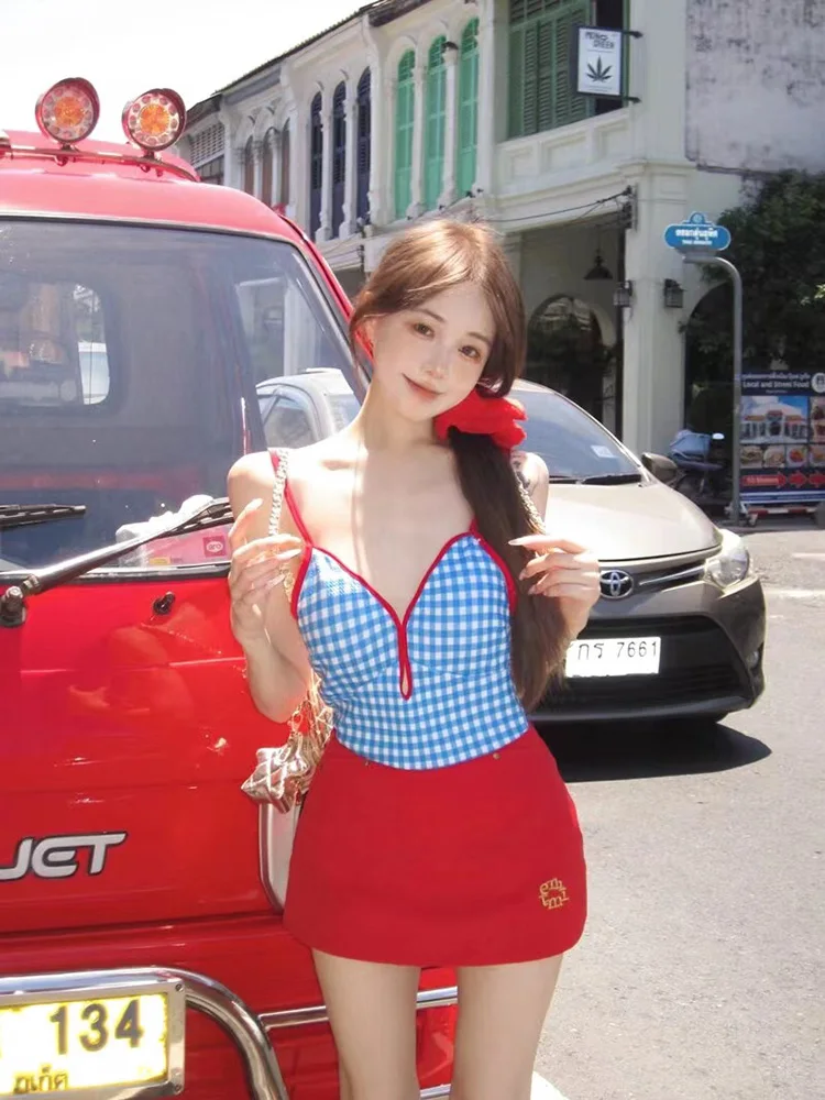 Women's 2024 New Sle Swimsuit One-Piece Cover-Up Slimming Design Hot Spring Suitable plus Size No-Sve Casual Swimsuit
Women's 2024 New Sle Swimsuit One-Piece Cover-Up Slimming Design Hot Spring Suitable plus Size No-Sve Casual Swimsuit