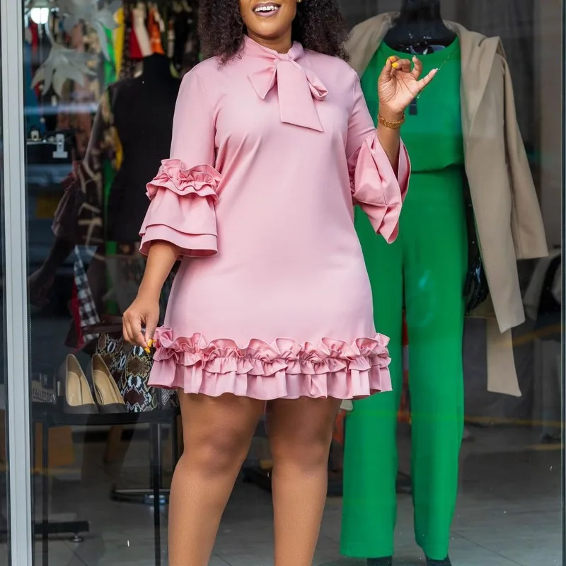 2024 Spring Summer New Women's Clothing Solid Color Fashion Elegant Tied Bell Sleeve Loose A- line Dress
2024 Spring Summer New Women's Clothing Solid Color Fashion Elegant Tied Bell Sleeve Loose A- line Dress