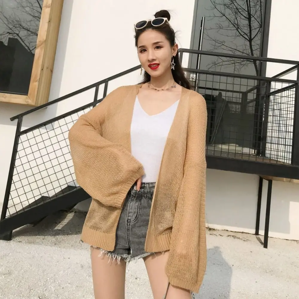 Sweet See Through Hollow Crochet Cardigan Long Sleeves Thin Knitted Crochet Top Loose Shawl Sun Protection Top Women
Sweet See Through Hollow Crochet Cardigan Long Sleeves Thin Knitted Crochet Top Loose Shawl Sun Protection Top Women