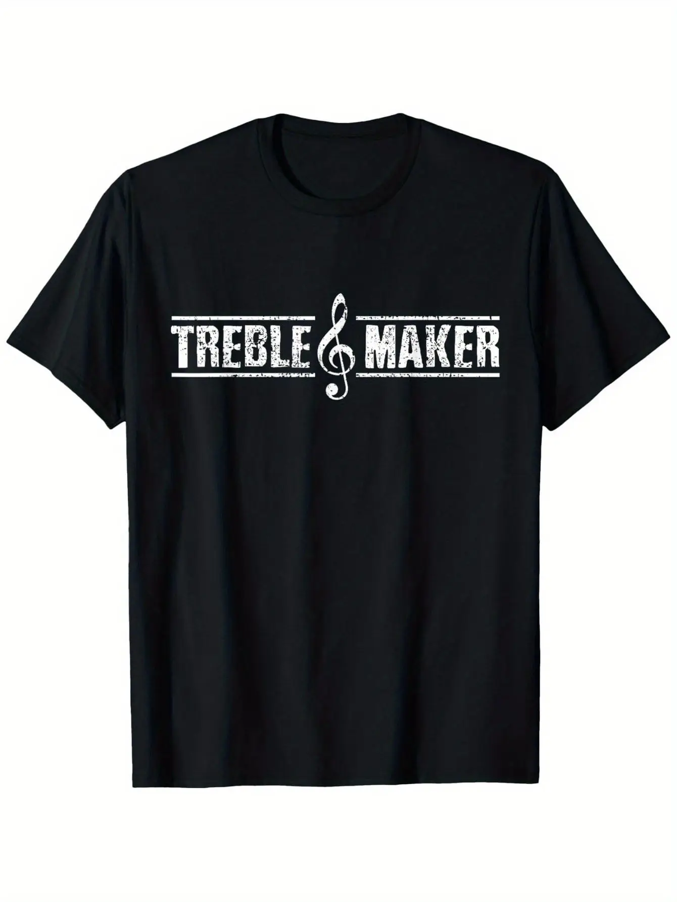 Treble Maker Music Note Graphic T-Shirt for Men - 100%, Black Short Sleeve Crew Neck, Sizes S-XXXL, Ideal Gift for Musicians & M
Treble Maker Music Note Graphic T-Shirt for Men - 100%, Black Short Sleeve Crew Neck, Sizes S-XXXL, Ideal Gift for Musicians & M