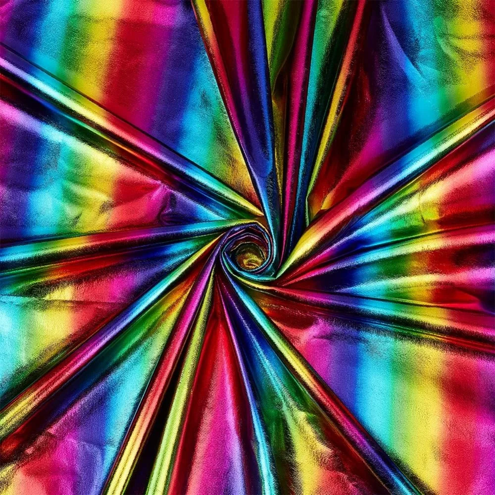 Color-striped Polyester Bronzing Fabric for DIY Crafting and Clothing Colorful 150x0.03cm
Color-striped Polyester Bronzing Fabric for DIY Crafting and Clothing Colorful 150x0.03cm