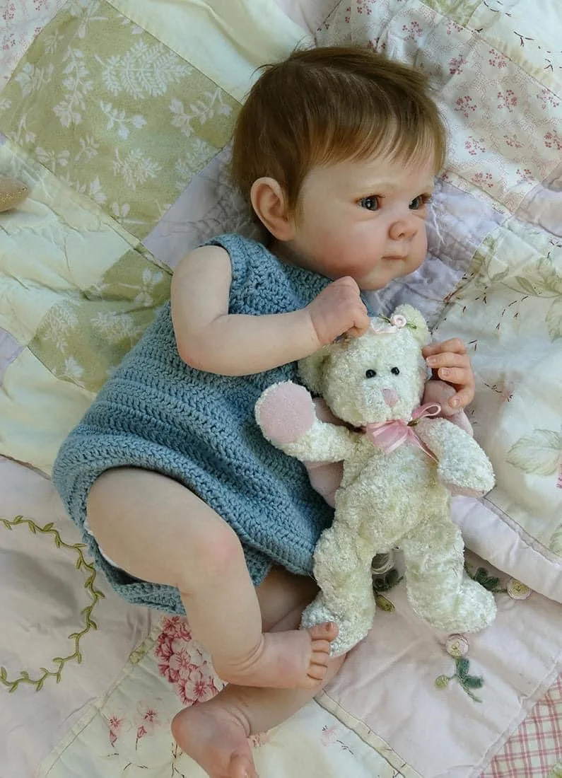 NPK 18inch Lifelike Newborn Baby Full Body Reborn Doll Bettie Realistic 3D Skin with Visible Veins And Multiple Layers Painting
NPK 18inch Lifelike Newborn Baby Full Body Reborn Doll Bettie Realistic 3D Skin with Visible Veins And Multiple Layers Painting