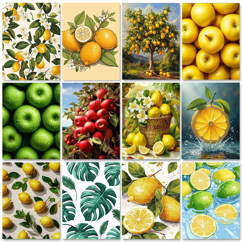 GATYZTORY DIY Full Square Diamond Painting Lemon Rhinestones Diamond Embroidery Flower Cross Stitch Mosaic Picture Handmade Gift
GATYZTORY DIY Full Square Diamond Painting Lemon Rhinestones Diamond Embroidery Flower Cross Stitch Mosaic Picture Handmade Gift