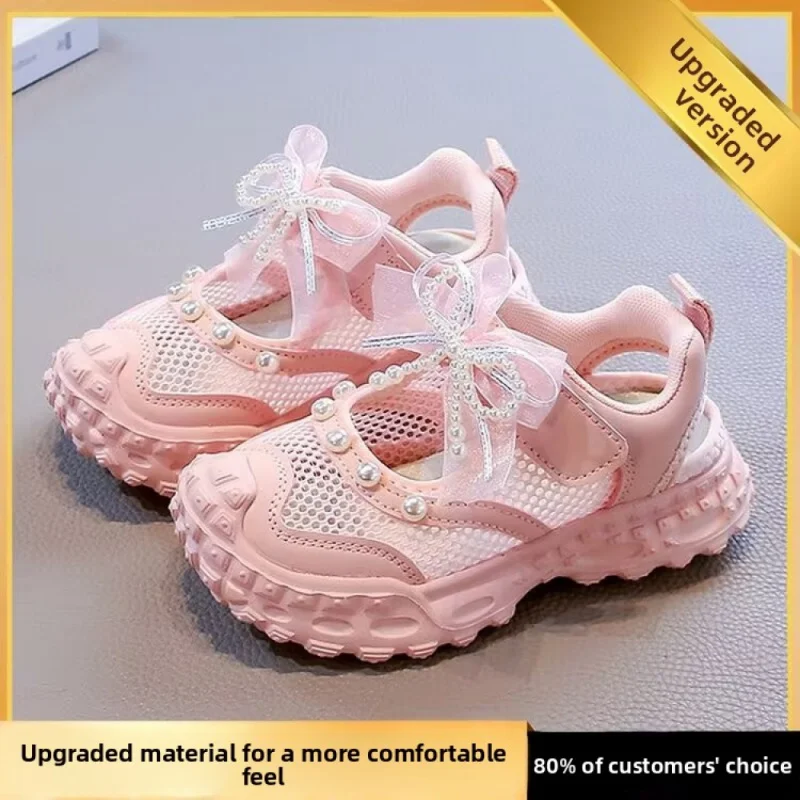PU Leather Sport Shoes For Girls Hollow Out Mesh Breathable Teenager Girl's Sandals Anti-slippery Running Footwear For Kids
PU Leather Sport Shoes For Girls Hollow Out Mesh Breathable Teenager Girl's Sandals Anti-slippery Running Footwear For Kids